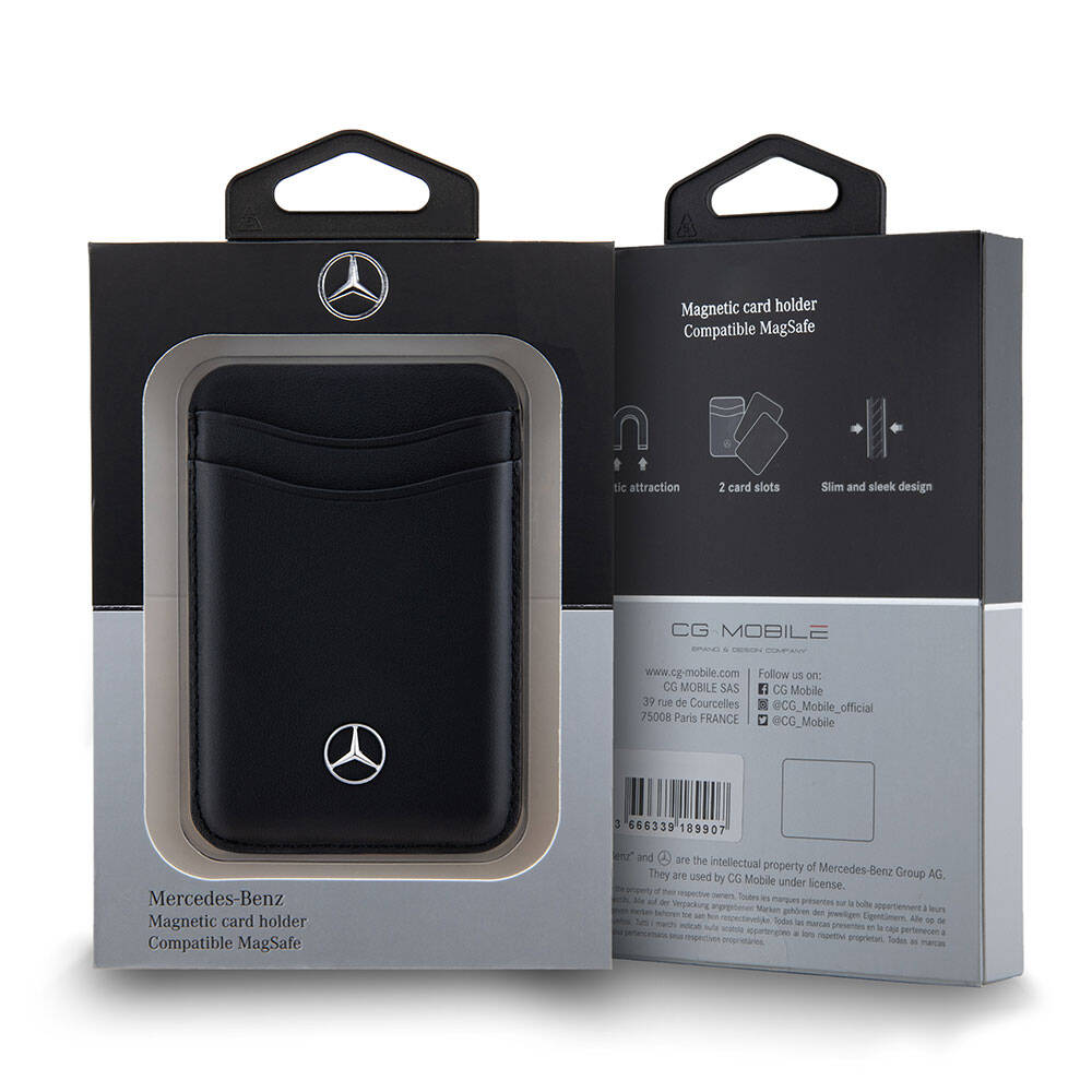 Mercedes Benz Orjinal Lisanslı 2 Hazneli Metal Logolu Deri Magnetik Kartlık Mercedes Benz Orjinal Lisanslı 2 Hazneli Metal Logolu Deri Magnetik Kartlık